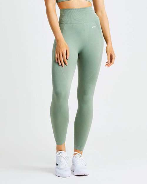 AYBL Balance V2 Seamless Leggings Olivgrün Grün | 35702-QVWU