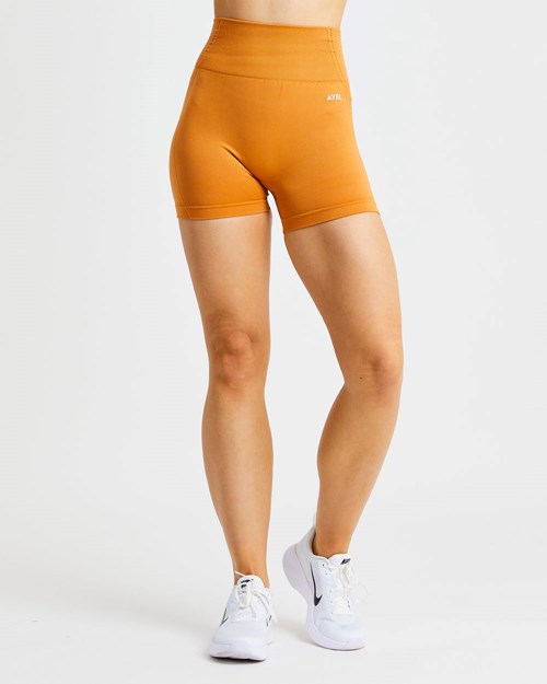 AYBL Balance V2 Seamless Shorts Orange | 93714-NIVC