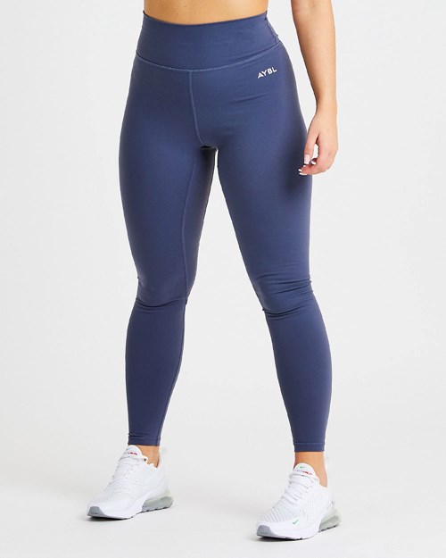 AYBL Core Leggings Navy Blau | 05781-RFWI