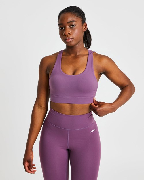 AYBL Core Sports Bra Lila | 71246-DIBE