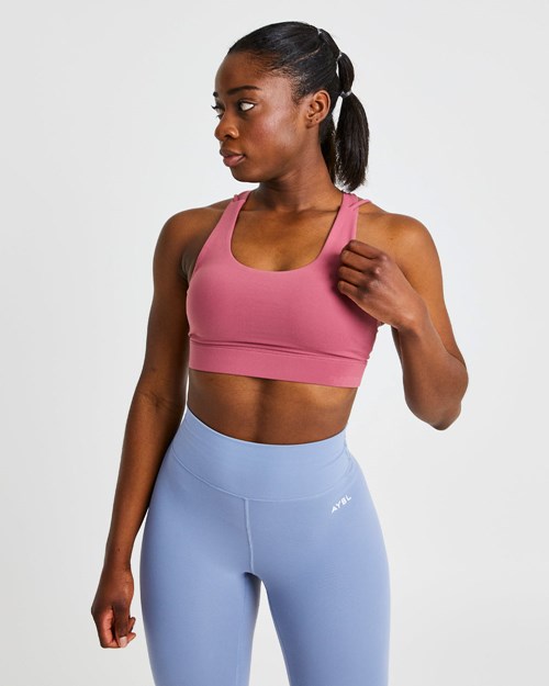 AYBL Core Sports Bra Rot | 78036-ASIE