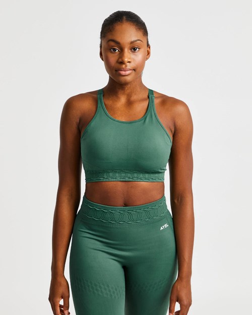 AYBL Elevate Seamless Sports Bra Grün | 08475-SVIT