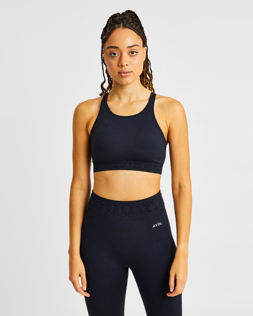 AYBL Elevate Seamless Sports Bra Schwarz | 07231-VMGD