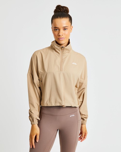 AYBL Everyday 1/2 Zip Pullover Nude | 50984-STBQ