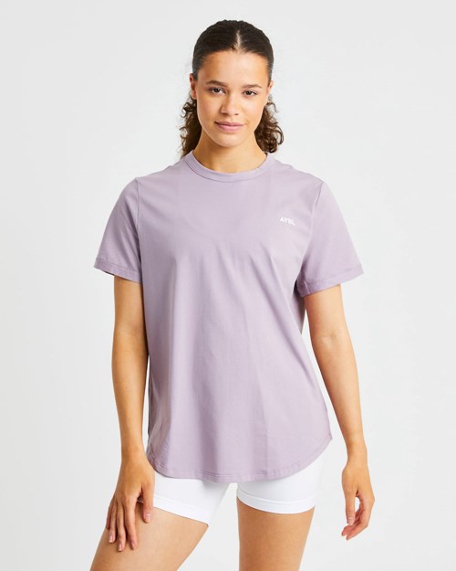 AYBL Everyday Oversized T Shirt Muted Mauve | 29158-XQYU