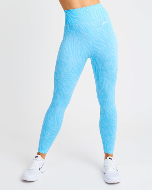 AYBL Evolve Animal Seamless Leggings Blau | 47031-BHWO