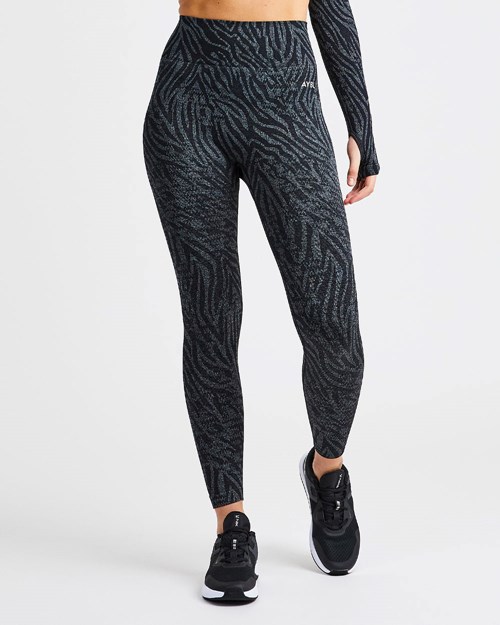 AYBL Evolve Animal Seamless Leggings Schwarz | 26894-GBTK