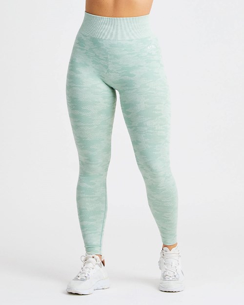 AYBL Evolve Camo Seamless Leggings Grün | 59038-HANK