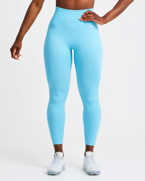 AYBL Evolve Speckle Seamless Leggings Hellblau | 45713-AEYG