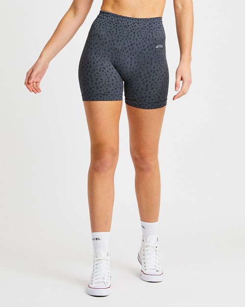 AYBL Evolve Speckle Seamless Shorts Charcoal | 19372-ZSIF