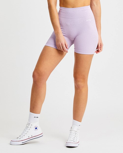 AYBL Evolve Speckle Seamless Shorts Lilac | 36485-KUWC