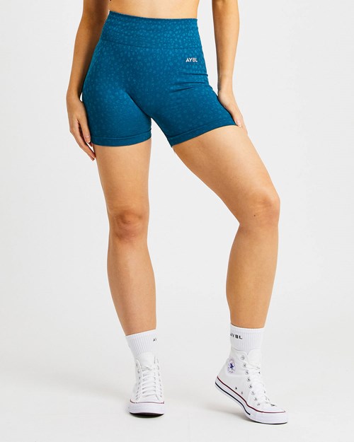 AYBL Evolve Speckle Seamless Shorts Teal | 12950-UPRH