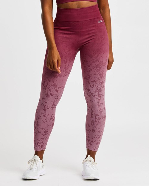 AYBL Flare Seamless Leggings Plum | 47529-BQCD