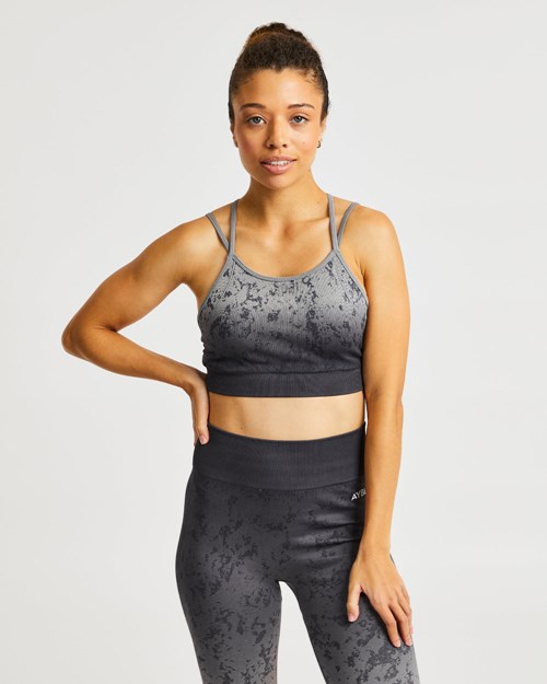 AYBL Flare Seamless Sports Bra Grau | 64781-BFQH