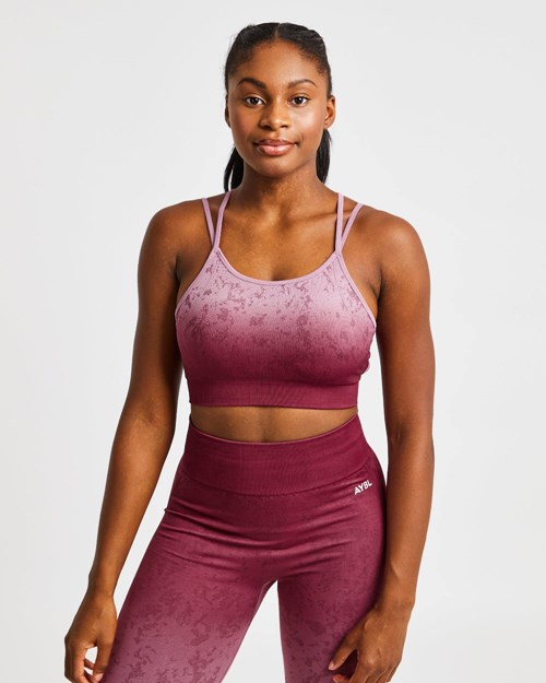 AYBL Flare Seamless Sports Bra Plum | 93460-BGCM