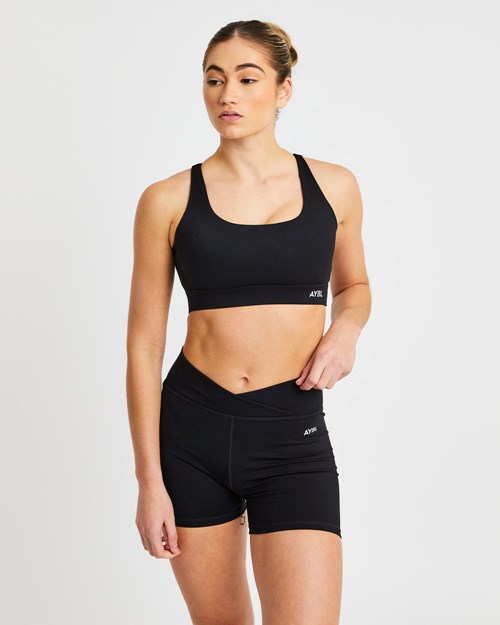 AYBL Flow Sports Bra Schwarz | 04189-AZYG