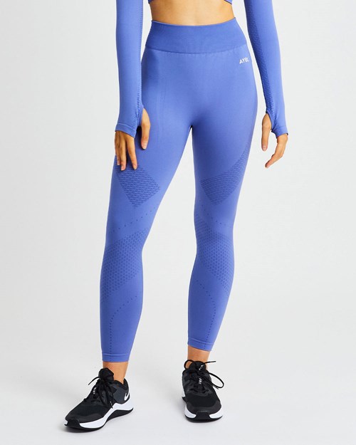 AYBL Ignite Seamless Leggings Blau | 46357-MOAT