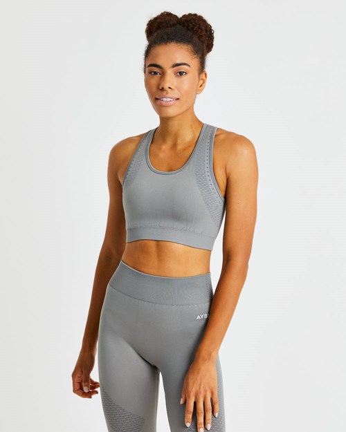 AYBL Ignite Seamless Sports Bra Grau | 73549-BNOK