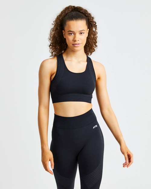 AYBL Ignite Seamless Sports Bra Schwarz | 03795-CSLK