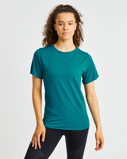 AYBL Ignite T Shirt Hyper Teal | 51732-CGZX