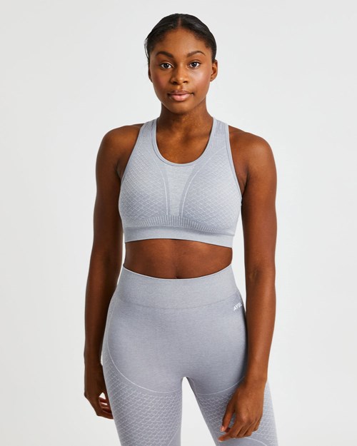 AYBL Impact Seamless Sports Bra Grau | 84021-OXWH