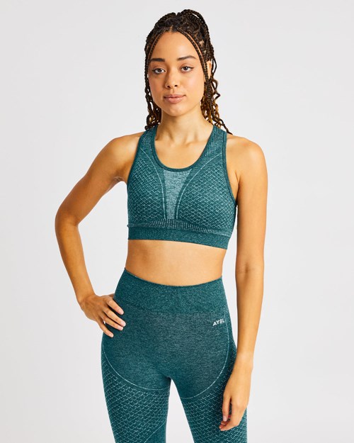 AYBL Impact Seamless Sports Bra Grün | 60813-XDSC