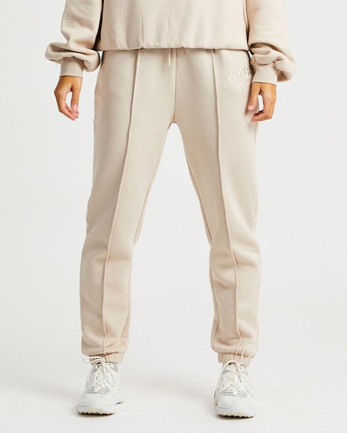 AYBL Luxe Joggers Sand | 68349-NLWZ