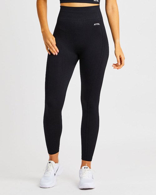 AYBL Luxe Seamless Leggings Schwarz | 52849-CGDO