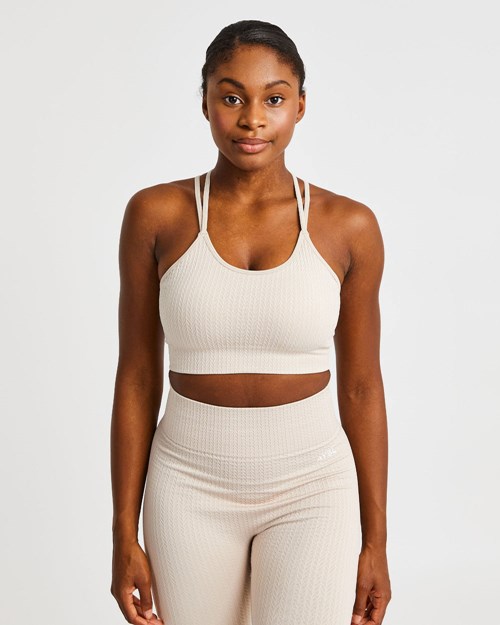 AYBL Luxe Seamless Sports Bra Sand | 34102-VESP