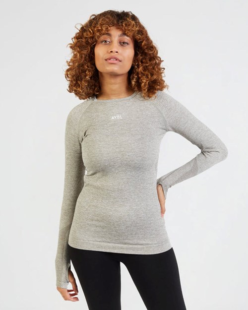 AYBL Motion Seamless Long Sleeve Top Khaki | 68074-KPLJ