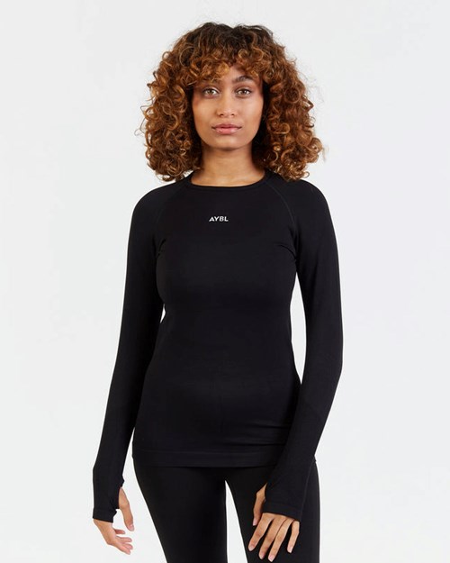 AYBL Motion Seamless Long Sleeve Top Schwarz | 83264-RZBG