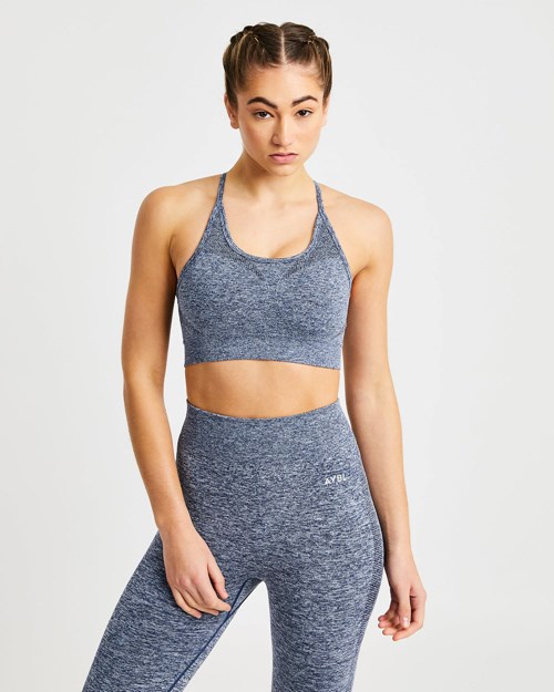 AYBL Motion Seamless Sports Bra Navy | 71086-YXEU