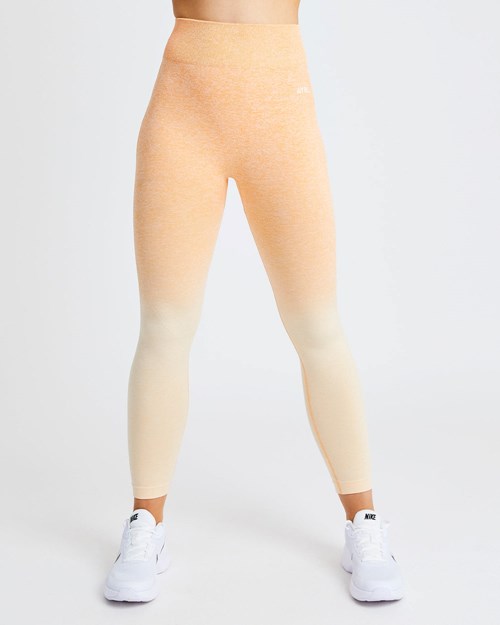 AYBL Pulse Ombré Seamless Leggings Orange | 50316-EHPY