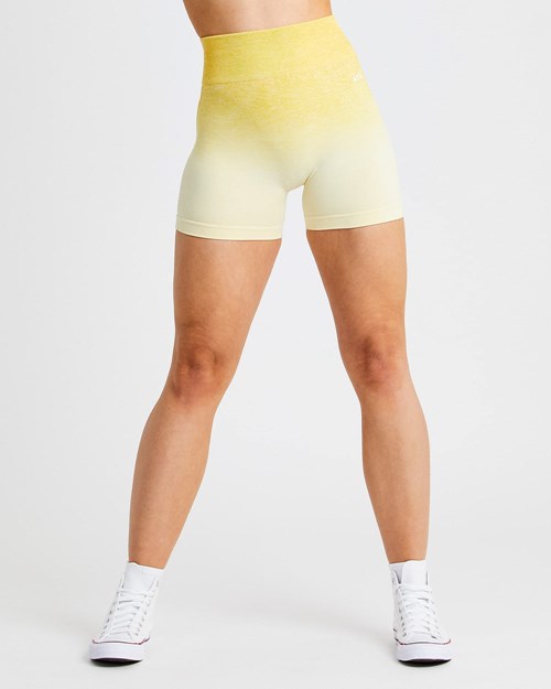 AYBL Pulse Ombré Seamless Shorts Gelb | 68234-ZMIG