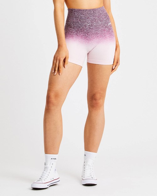 AYBL Pulse Ombré Seamless Shorts Plum | 94167-AGPM