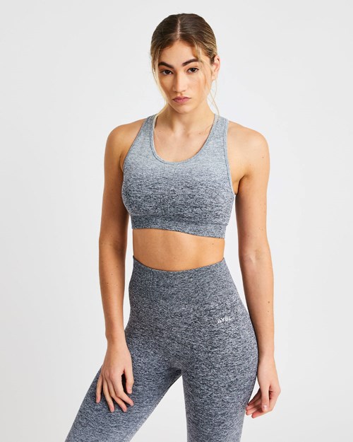 AYBL Pulse Ombré Seamless Sports Bra Grau | 34598-GNVP