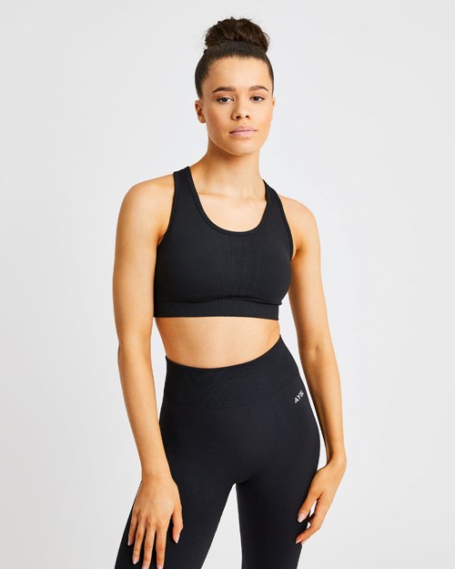 AYBL Pulse Seamless Sports Bra Schwarz | 89035-WEJR