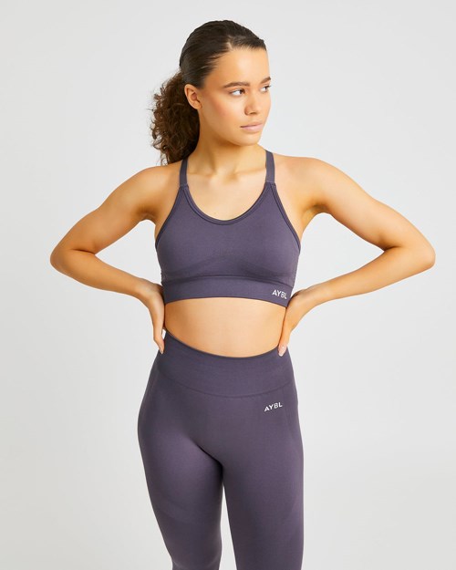 AYBL Reform Seamless Sports Bra Charcoal | 82013-QFHZ