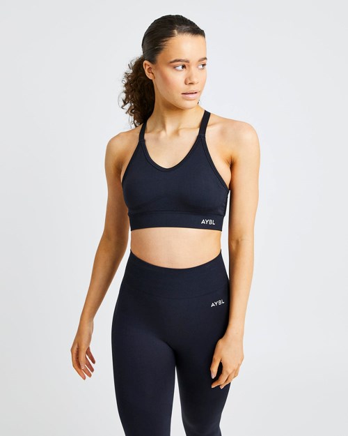 AYBL Reform Seamless Sports Bra Schwarz | 74368-OHNG