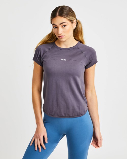 AYBL Reform Seamless T Shirt Charcoal | 80416-ASPF