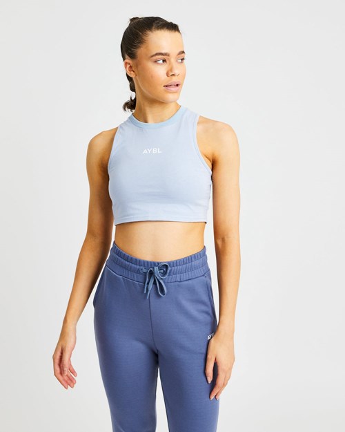 AYBL Sport Crop Vest Blau | 02341-OAIC