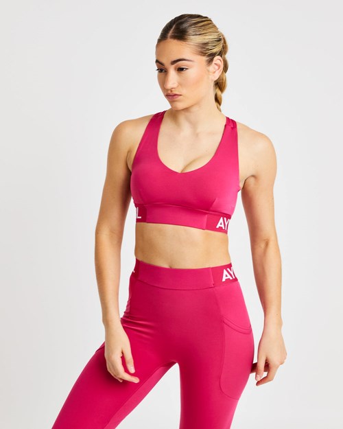 AYBL Sport Sports Bra Raspberry | 27548-UAPF