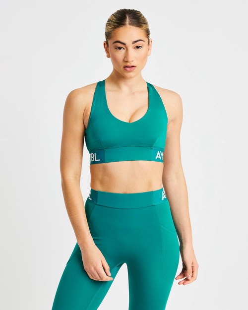 AYBL Sport Sports Bra Teal | 09386-WQTI