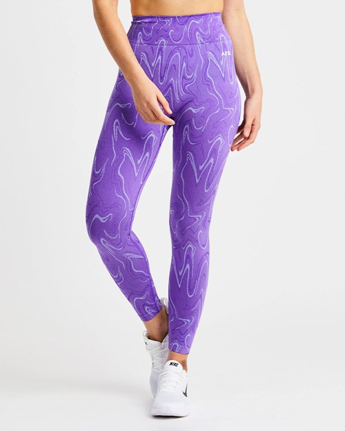 AYBL Velocity Seamless Leggings Lila | 50928-SMNC