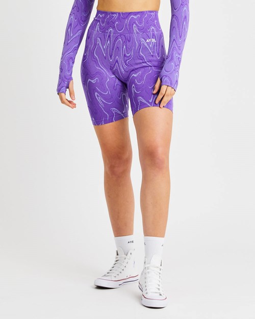 AYBL Velocity Seamless Shorts Lila | 46518-VPAW