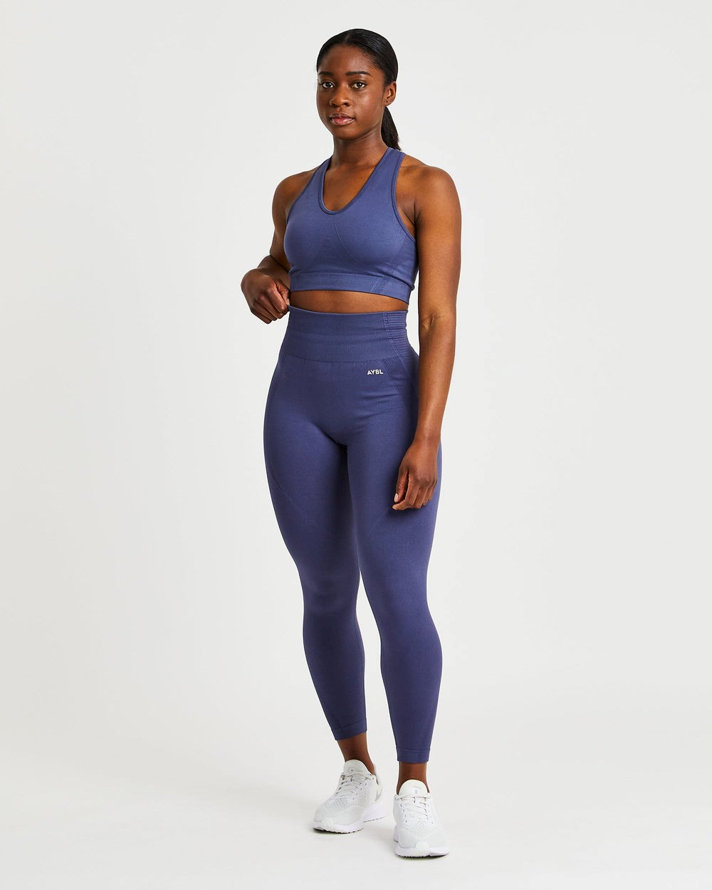 AYBL Balance V2 Seamless Leggings Navy Blau | 75412-KFUE