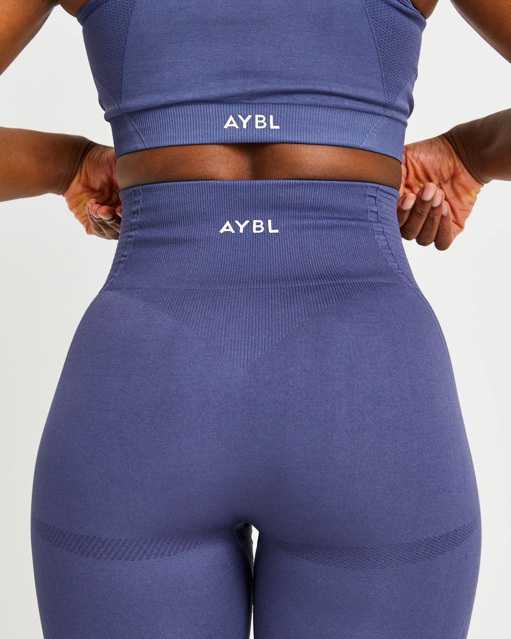 AYBL Balance V2 Seamless Leggings Navy Blau | 75412-KFUE