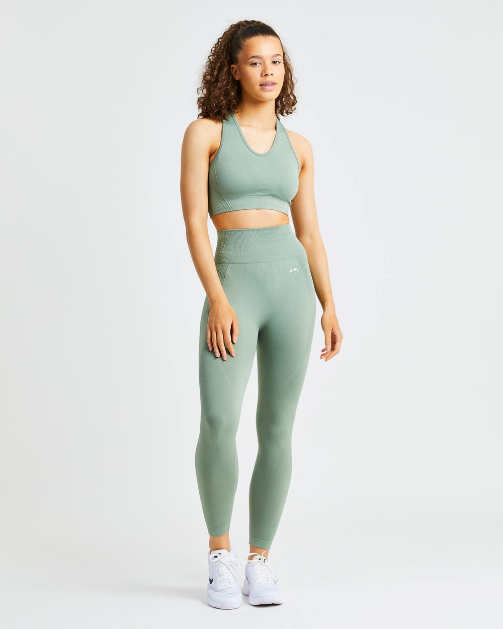 AYBL Balance V2 Seamless Leggings Olivgrün Grün | 35702-QVWU