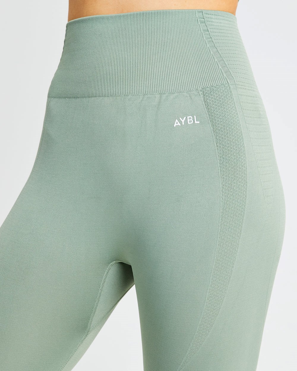 AYBL Balance V2 Seamless Leggings Olivgrün Grün | 35702-QVWU