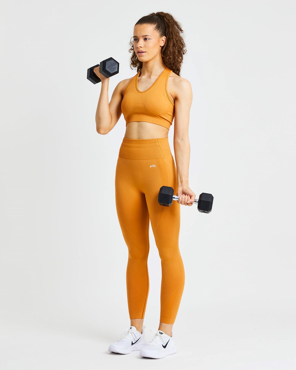 AYBL Balance V2 Seamless Leggings Orange | 52460-AKNG